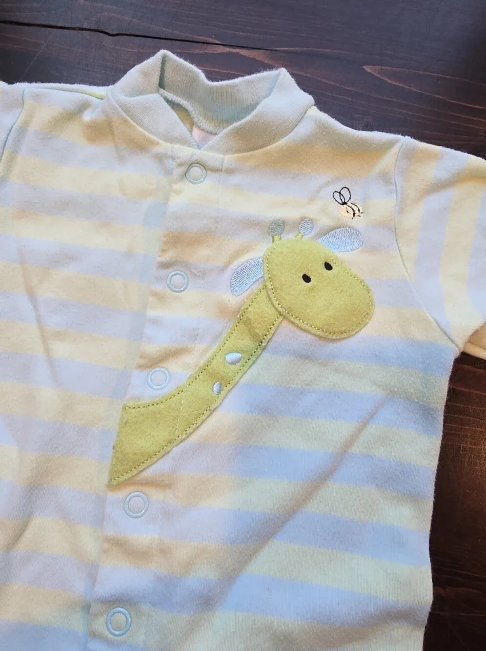 Carter's Baby Footed Pajamas Giraffe Striped Snap Front Sleeper - 3-6 Months